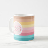 Mug Monogramme rétro des années 70 (Devant gauche)