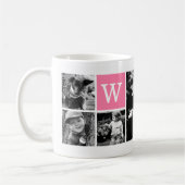 Mug Monogramme rose 5 Modèles photo (Gauche)