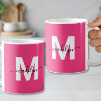 Monogramme Rose Chaud Moderne