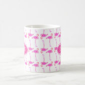 Mug Monogramme rose du motif | de Flamant rose (Centre)