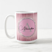 Mug Monogramme rose Fille Rosée (Gauche)