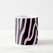 Mug monogramme rose zèbre tendance (Centre)