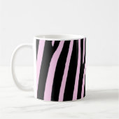 Mug monogramme rose zèbre tendance (Gauche)