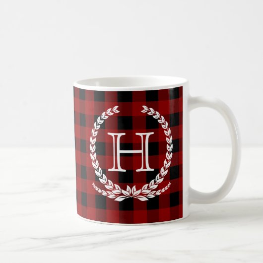 Mug Monogramme rouge de contrôle de Buffalo (Droite)