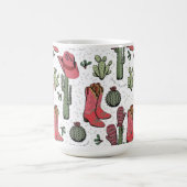 Mug Monogramme rouge de la petite fille de Noël du sud (Centre)