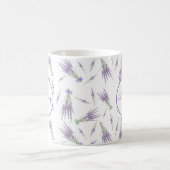Mug Monogramme Rustique Lavande sèche (Centre)