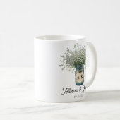 Mug Monogramme rustique Mariage de la bimbo (Devant droit)