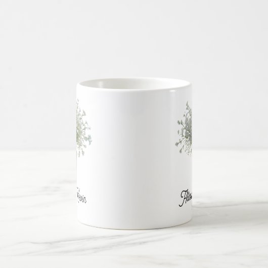 Mug Monogramme rustique Mariage de la bimbo (Centre)