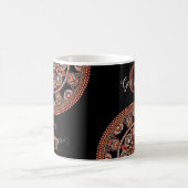 Mug Monogramme Safari Sunset Bohemian Dot Mandala (Centre)