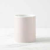 Mug Monogramme Script Blush Rose Or Stylé mignon (Centre)