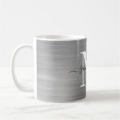 Mug Monogramme Signature Argent Métallisé (Gauche)