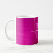 Mug Monogramme Signature Rose Métallic (Gauche)