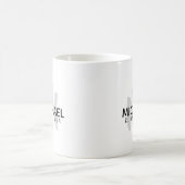 Mug Monogramme simple / initiale + noms en blanc (Centre)