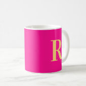 Mug Monogramme simple moderne (Devant droit)