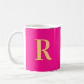 Mug Monogramme simple moderne (Gauche)