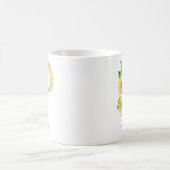 Mug Monogramme Soleil Doré Fleur Initiale P Féminin (Centre)