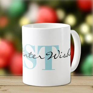 Mug Monogramme subtil et envies hivernales chaudes