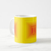 Mug Monogramme Sunburst (Devant gauche)