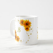 Mug Monogramme SunFlowers (Devant gauche)