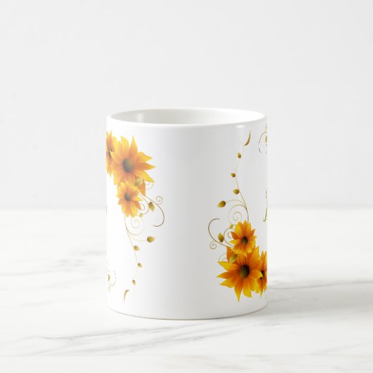 Mug Monogramme SunFlowers (Centre)