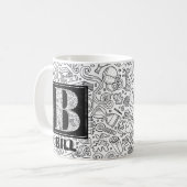 Mug Monogramme sur mesure scientifique - Lettre B Café (Devant gauche)