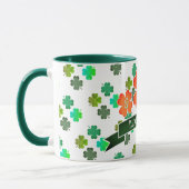 Mug Monogramme sur motif de trèfle (Gauche)