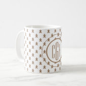 Mug Monogramme sur Pain d'épices Motif 11oz (Devant gauche)