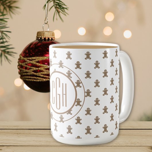 Mug Monogramme sur Pain d'épices Motif 15oz