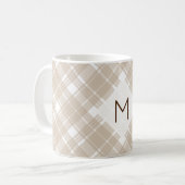 Mug Monogramme Tan Classé (Devant gauche)