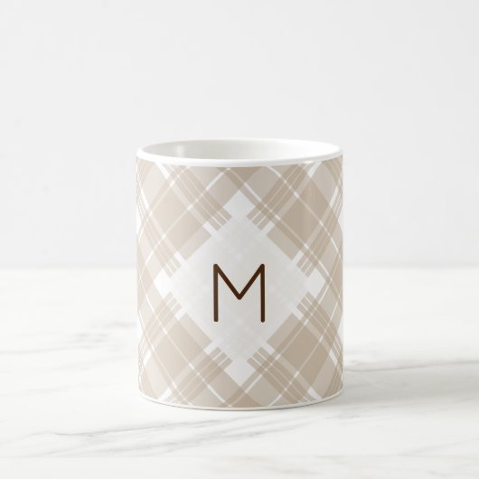 Mug Monogramme Tan Classé (Centre)
