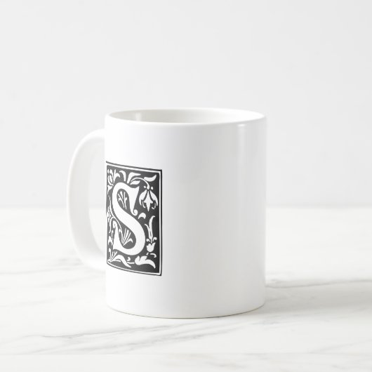 Mug Monogramme traditionnel S (Devant gauche)
