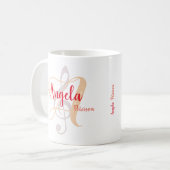 Mug Monogramme Treble Clef Music (Devant gauche)