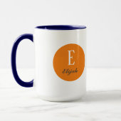 Mug monogramme Twilight nom customisé et initiale (Gauche)