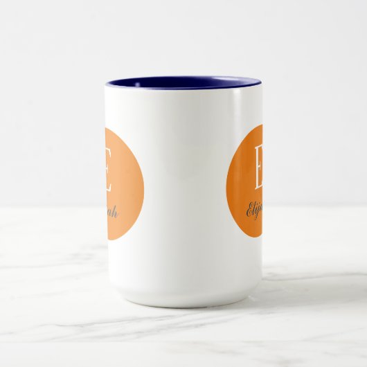 Mug monogramme Twilight nom customisé et initiale (Centre)