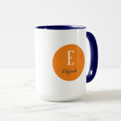 Mug monogramme Twilight nom customisé et initiale (Devant droit)