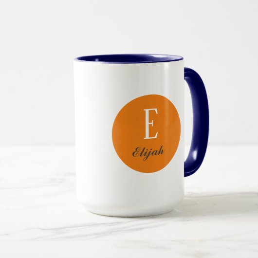 Mug monogramme Twilight nom customisé et initiale (Devant droit)