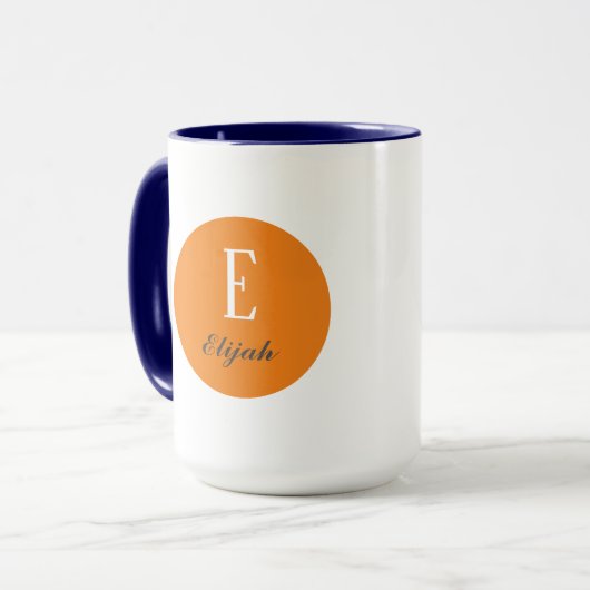 Mug monogramme Twilight nom customisé et initiale (Devant gauche)