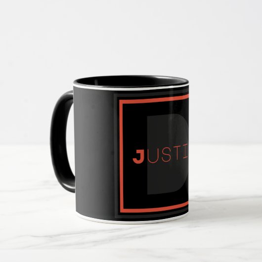 Mug Monogramme unique (Devant gauche)