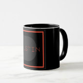 Mug Monogramme unique (Devant droit)
