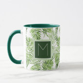 Mug Monogramme vert des palmettes | (Gauche)