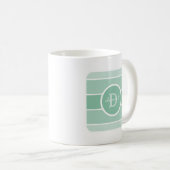 Mug Monogramme vert d'Ombre (Devant droit)