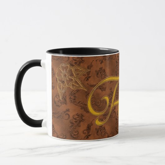 Mug Monogramme Vintage A (Gauche)