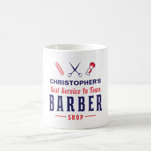 Mug Monogramme Vintage Barber Retro
