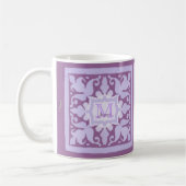 Mug Monogramme vintage (Lilac) (Gauche)