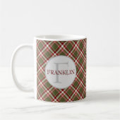 Mug Monogramme vintage Red Green Classaid (Gauche)