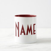 Mug Monogramme Votre nom (Centre)