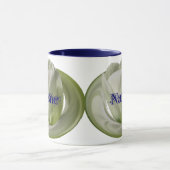 Mug Monogramme Votre Nom Fleur De Tulipe Personnalisé (Centre)