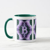 Mug Monogramme Votre Nom Initial Allium Personnalisé (Gauche)