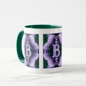 Mug Monogramme Votre Nom Initial Allium Personnalisé (Devant gauche)