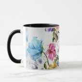 Mug Monogramme Whimsical Floral et Papillons (Gauche)